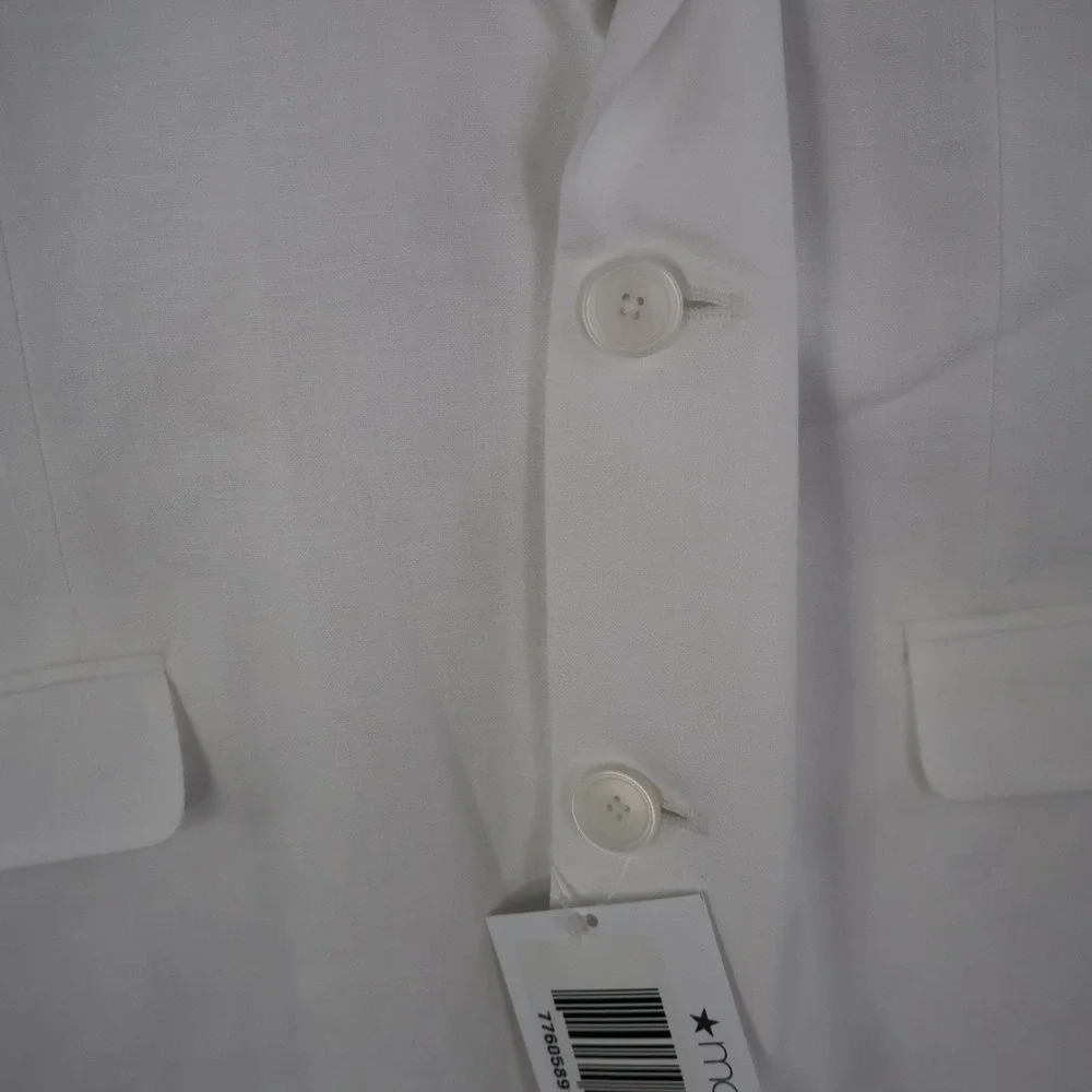 Bar III Slim Fit Linen Blazer Mens 42S White Preppy Classic Professional‎ NWT